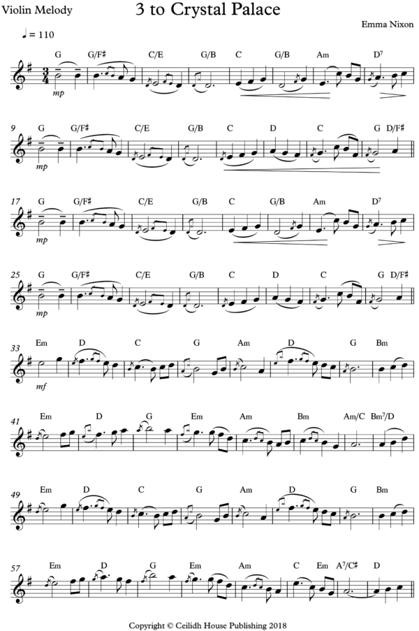 3 to Crystal Palace (Waltz) - parts for ensembles - Image 2