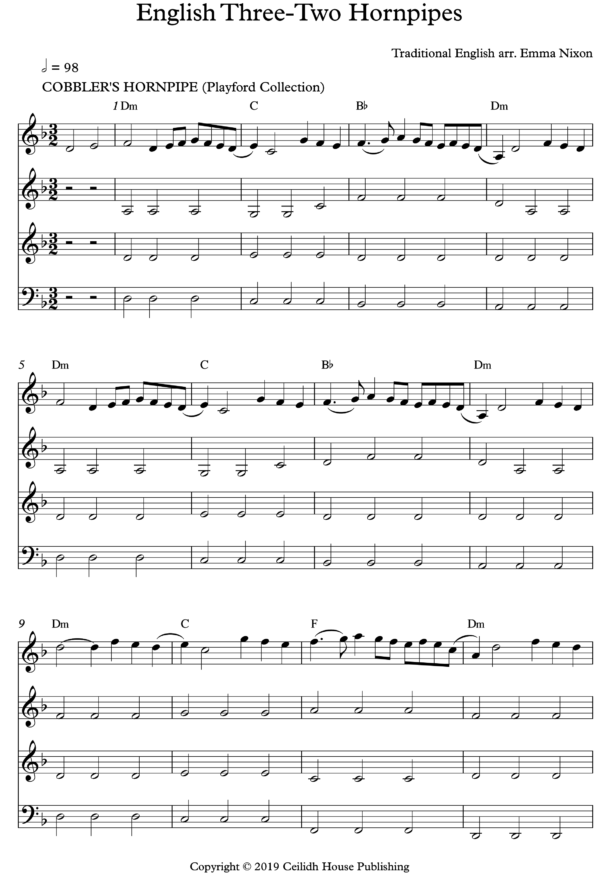 English Three/Two Hornpipes - Image 2